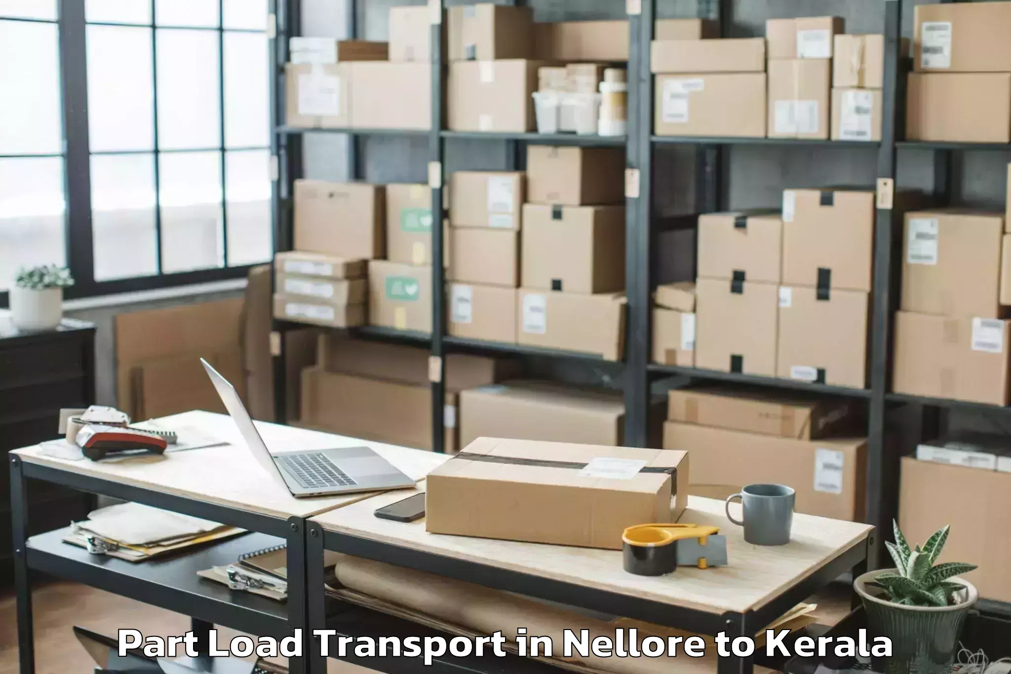 Hassle-Free Nellore to Kannur Part Load Transport